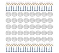 Lot de 40 capuchons en acier brossé pour décoration de la maison