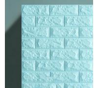 Lot de 40 carreaux de plafond 3D pour chambre d'enfant, autocollants texturés imperméables, décoration de dosseret amovible, panneaux muraux adaptés aux locataires, couvre 21,6 m²