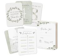 Lot de 40 cartes de naissance pour bébé - Ma première année - A6 - Pour garçons et filles
