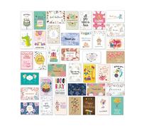 Lot de 40 cartes de vœux avec enveloppes pour condoléances, remerciement, je pense à vous, 15x10 cm pliées, papier cartonné épais