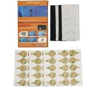 Lot de 40 cercles souples-Cache-pare-brise pour microphone-Pour cacher les microphones Lavalier dans les vêtements-Pour réduire le vent et autres bruits-Cercles en tissu noir et blanc