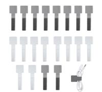 Lot de 40 Clip Cable Auto-Adhésives à Crochets et Boucles,Attaches de Câbles à Crochets et Boucles,Organisateur de Cable de Chargeur Adhésif,Support de Câbles pour Mur,Sous le Bureau,Bureau