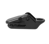 Lot de 40 clips de bâche en plastique robuste pour tente de camping, auvent et équipement de plein air - Boucles de corde coupe-vent avec denture, 4,2 x 3 cm, noir