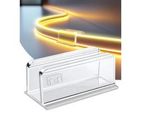 Lot de 40 clips de fixation pour bande lumineuse néon - Transparents et étanches - Support mural adhésif pour Govee et autres bandes lumineuses LED néon