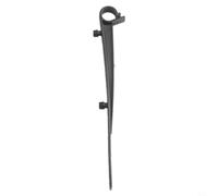Lot de 40 clips de fixation pour gouttière, grille de gouttière - Pour garder la brosse de protection des feuilles en place et les lumières de Noël - Noir