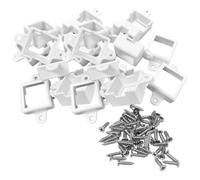 Lot de 40 clips de montage pour lumières LED Govee - Compatibles avec H705 H805 - Version non professionnelle - Supports de montage et vis (blanc)