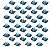 Lot de 40 clips de moulage latéraux bleus avec scellant pour Hyundai pour Santa Fe pour Kia pour le sport - Fixations extérieures en plastique 10 x 12 mm - Pièce de rechange 87756-1F000