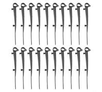 Lot de 40 clips de protection de gouttière, maintient la brosse de protection en place et les pinces de gouttière pour lumière de Noël - 150 mm de longueur (40)