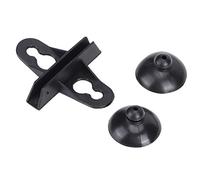 Lot de 40 Clips de Support de Séparation pour Aquarium en PVC avec Forte Force D'adsorption pour Une Installation Facile dans Le Compartiment du Réservoir (Black)