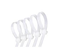 Lot de 40 Colliers de Serrage Nylon 3.6x200mm Autobloquants Câbles Blanc