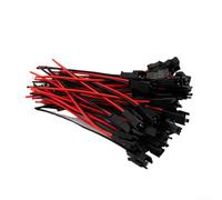 Lot de 40 connecteurs JST mâle-femelle SM à 2 broches (20 mâles + 20 femelles) 22 AWG fils de cuivre étamé isolation PVC 100 mm