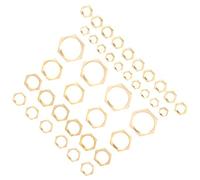 Lot De 40 Contre-écrous Hexagonaux, G1/8 G1/4 G3/8 G1/2 G3/4 G1 Raccord De Tuyau Fileté En Laiton Contre-écrous Hexagonaux écrou Fin Pour Raccordement De Plomberie