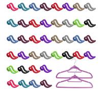 Lot De 40 Crochets Pour Cintres Floqués, Mini Crochets, Crochets Antidérapants, Crochets Multifonctionnels Pour Cintres, Crochets Pour Cintres, Accessoires De Garde-Robe