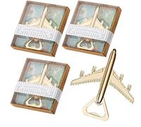 Lot de 40 décapsuleurs en forme d'avion pour dragées de mariage, avion, voyage, bière, souvenirs de fête ou décorations