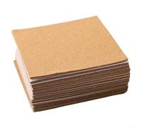 Lot de 40 dessous de verre en liège de forme carrée pour les bars à la maison et les projets d'artisanat, dos antidérapant