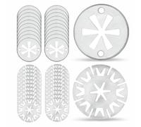 Lot de 40 disques de serrage - 30 mm - Plug & Play - Protection contre la chaleur - Fixation pour pot d'échappement - Plaque de serrage - Disques de serrage pour Audi, VW, Ford