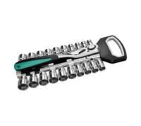 Lot de 40 douilles à cliquet en acier 0,6 cm 1 cm (23 pièces 1/2)
