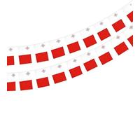 Lot de 40 drapeaux de Malte 11,4 m pour décorations de bar 14 x 21 cm