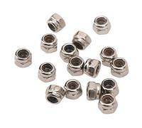 Lot de 40 écrous de verrouillage de roue RC en fer M2,5 hexagonaux - Kit d'accessoires pour voiture d'escalade Traxxas 1/18 (argenté)