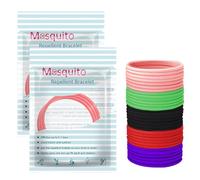 Lot de 40 élastiques à cheveux anti-poux, naturel et efficace, aide à prévenir les poux, avec peigne à dents extra fines