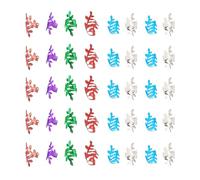 Lot de 40 élastiques à cheveux tressés en alliage avec oreilles de blé - Doré, argent, multicolore