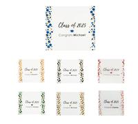 Lot de 40 emballages de bonbons personnalisés pour la saison de remise de diplôme, couleurs personnalisées, noms et année de classe pour cadeaux de classe 2025, décorations de fête de remise de