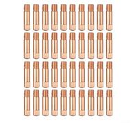 Lot de 40 embouts de contact MIG en cuivre pour 15AK | Buses de soudage à filetage M6 en 0,8 mm, 0,9 mm, 1,0 mm | Pièces de rechange à haute conductivité pour machines à souder MIG MAG