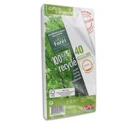 Lot de 40 enveloppes blanches précasées - GPV - DL - 110x220 mm - 80 g