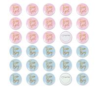 Lot de 40 épingles à boutons pour révélation du sexe - Rose et bleu - Pour fête prénatale