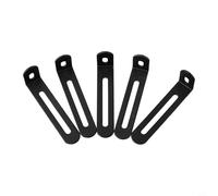 Lot de 40 équerres d'étagère en métal à angle droit - 73 x 23,5 x 15 mm - Support d'angle pour meubles en bois - Bretelles en fer en forme de L pour étagères flottantes - antirouille et durable - Noir