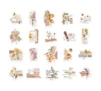 Lot de 40 feuilles de papier de qualité supérieure pour album photo, carnet de notes, coque de téléphone, scrapbooking, planificateur, autocollants décoratifs, dessins exquis, (Tapez 2)