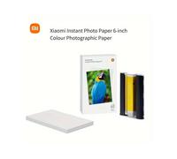Lot de 40 feuilles de papier photo instantané adhésif Xiaomi (3/6 pouces) avec ruban adhésif