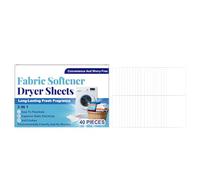 Lot de 40 feuilles parfumées pour sèche-linge - Détergent à linge antistatique avec parfum, outil d'entretien des tissus avec utilisation facile, accessoire de machine à laver pour les odeurs, les