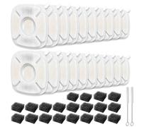 Lot de 40 filtres de rechange pour fontaine à chat, compatibles avec les fontaines automatiques Veken 2,8 l
