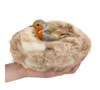 Lot de 40 g de matériau de nidification pour oiseaux, mélange de matériaux naturels respirants et secs pour cage, jardins, troncs d'arbres