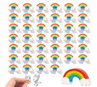 Lot de 40 gommes arc-en-ciel amusantes pour enfants - Gomme 2B - Gomme amusante - Gomme colorée - Pour dessin scolaire (C)