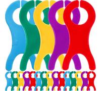 Lot de 40 grandes bobines de fil colorées pour point de croix, outil d'enroulement de fil pour couture