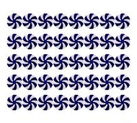 Lot de 40 guirlandes de bonbons à la menthe poivrée pour arbres de Noël, cheminées et travaux manuels de vacances en plastique robuste pour une utilisation durable (violet)