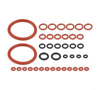 Lot de 40 joints d'étanchéité en silicone, joint torique de rechange pour machines à café expresso, compatible avec Saeco, Spide et pour Gaggia, résistant à la chaleur, noir
