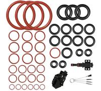 Lot de 40 Joints Toriques D'éTanchéIté Pour Philips Saeco,Joints D'éTanchéIté,Groupe de PréParation,Contient un Jeu de Brosses de Nettoyage,Joint Torique en Silicone,Pour Valve de Support