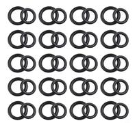 Lot de 40 joints toriques pour nettoyeur haute pression - Raccord rapide - Raccords M22 de 1/4" et 3/8" - Joint en caoutchouc robuste pour le nettoyage du jardin et le lavage de véhicules - Noir
