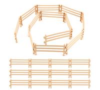 Lot de 40 jouets de clôture de cheval 15,5 cm - Mini clôture - Figurines d'animaux - Cheval Corral - Accessoires réglables en PVC - Décoration créative - Clôture pour chevaux, écurie, ferme, animaux