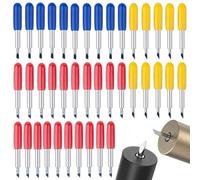 Lot de 40 lames de rechange compatibles avec Cricut Maker 3/4/Maker/Explore 3/4/Explore Air 2/Air/One/Venture-Includ, 10 lames standard 30°, 20 lames à pointe fine 45° et 10 lames de coupe profondes à