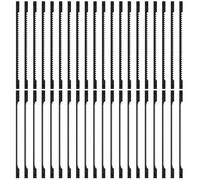 Lot de 40 lames de scie à chantourner avec tige - 76,2 mm - En acier au carbone - 15/24 dents - Pour bois dur, plastique, cuivre doux