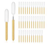 Lot de 40 Lames Rechange, en Carbure Cémenté Lames de Coupe de Rechange Lames à Pointe Fine pour Papier Cartonné Adhésif Artificiel Compatible avec Cricut