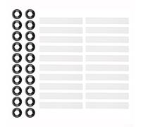 Lot de 40 manchons de rouleau de porte de garage conçus pour un transfert minimal de vibrations grâce au moulage ABS de précision et au renforcement en acier inoxydable