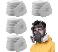 Lot de 40 masques respiratoires filtrants de 3 m, filtre d'insertion 5N11 CN, filtre de 3 m pour masque respiratoire, ouate filtrante 5N11CN, filtre en coton, pour 6000, 6100, 6200, 6800, 7501, 7502,