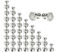 Lot de 40 mini aimants en néodyme extra puissants 12 x 16 mm pour bureau, tableau blanc, salle de classe, cuisine