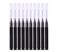 Lot de 40 mini brosses de nettoyage pour pommeau de douche pour enlever la saleté, le calcaire et la crasse des pommeaux de douche et petits appareils avec boîte de rangement de protection (noir)