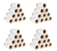 Lot de 40 mini films étirables transparents 10 cm x 150 m 23 microns - Film d’emballage extensible résistant pour colis, déménagement et entrepôt